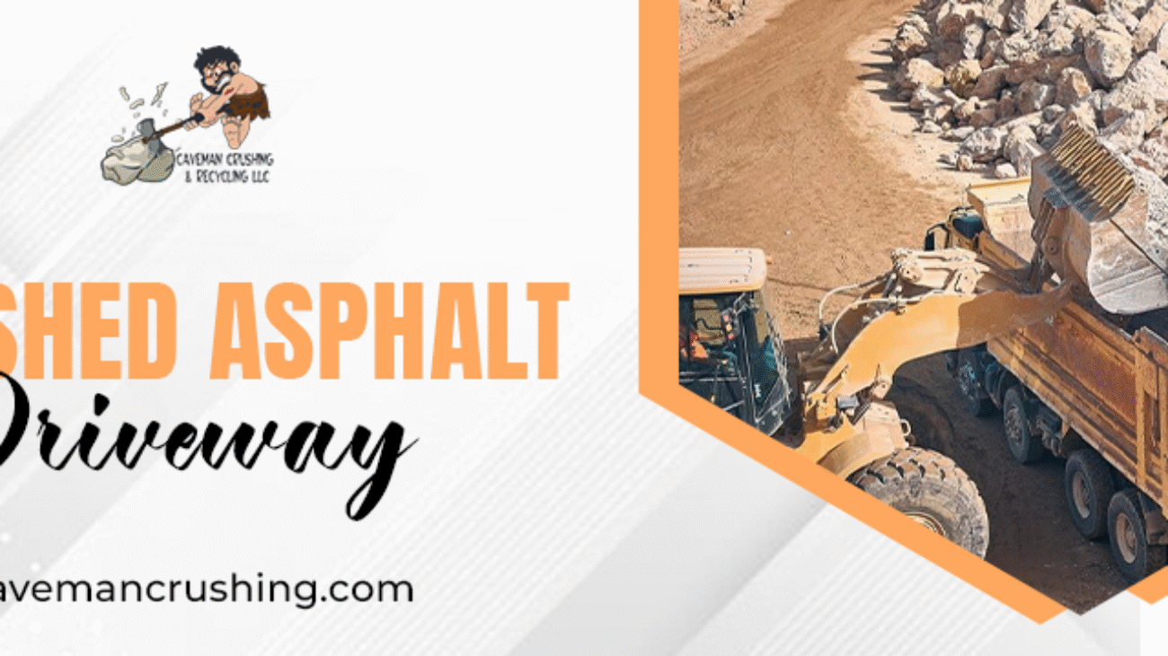 crushed asphalt driveway