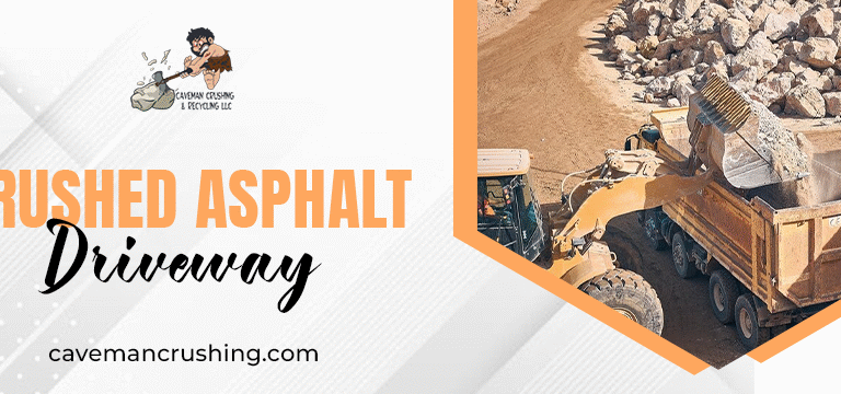 crushed asphalt driveway