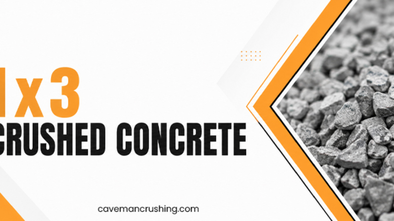 1x3 crushed concrete